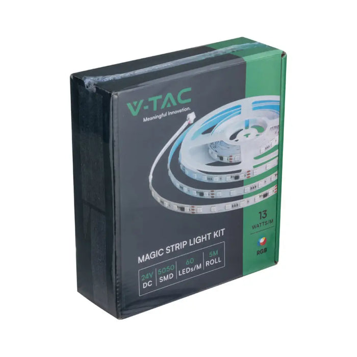 LED ЛЕНТА КОМПЛЕКТ 24V RGB 60/5M IP20 V-TAC