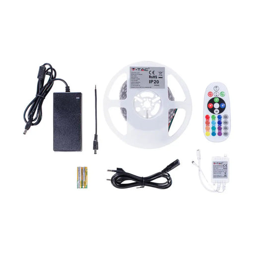LED ЛЕНТА КОМПЛЕКТ 7/10W 60/5M IP20 RGB V-TAC