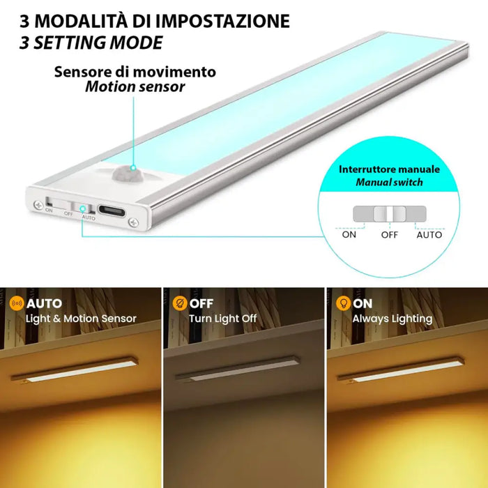 LED лента Velamp Алуминий Пластмаса 1 W Бял Естествен