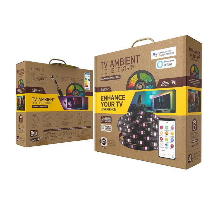 LED ленти Muvit iO Черен 30 cm 3 m