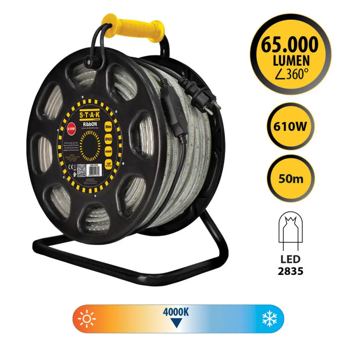 LED ленти Stak 610 W LED Светлина 4000 K 65000 Lm Бяла