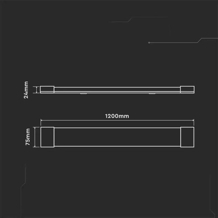 LED ЛИНЕЙНО ТЯЛО 40W 4000K 120CM V-TAC
