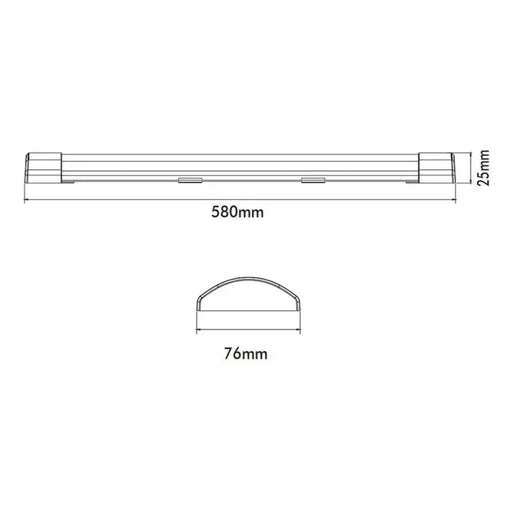 LED ЛИНЕЙНО ТЯЛО 18W 6000K 1836LM 60CM VITO FIT-A