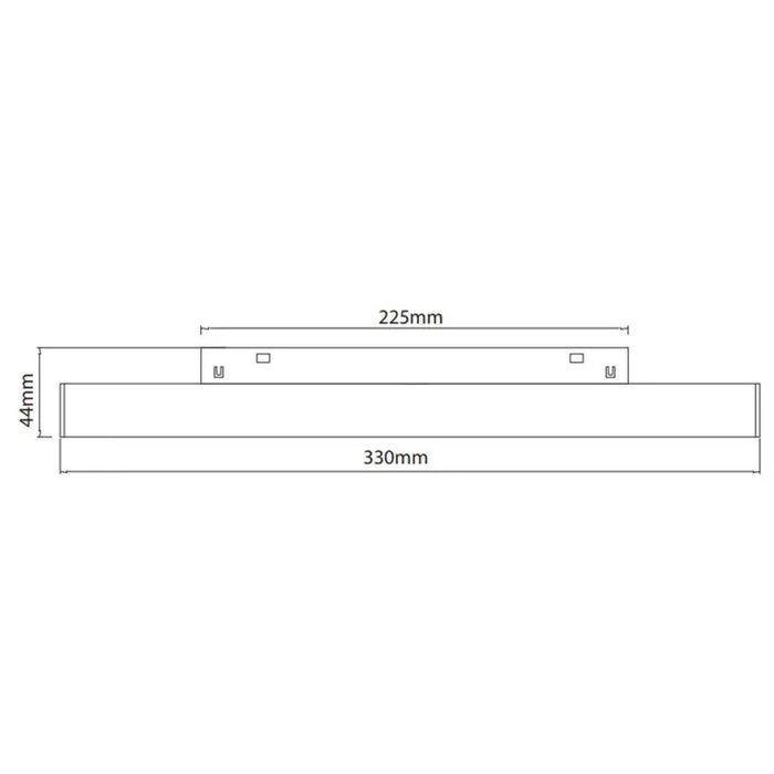 LED ЛИНЕЙНО 18W 4000K ТЯЛО ЗА МАГНИТНО-РЕЛСОВ МОНТАЖ VITO