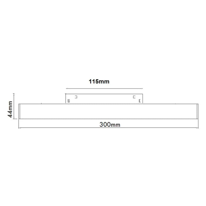 LED ЛИНЕЙНО ТЯЛО 10W 4000K 30CM ЗА МАГНИТНО-РЕЛСОВ МОНТАЖ
