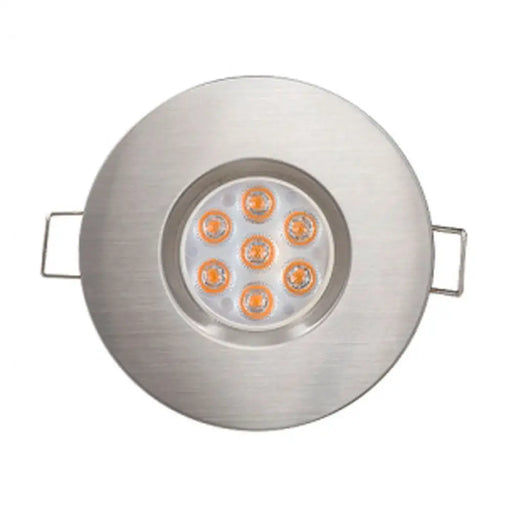 LED ЛУНА КРЪГ 6.5W 600LM 2700K IP44 НИКЕЛ ULTRALUX