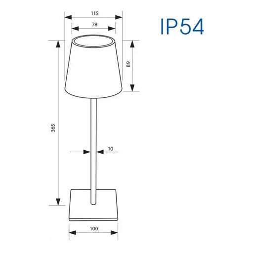 LED НАСТОЛНА ЛАМПА 3W 4000K 230LM БЯЛА VIVALUX FRIDA