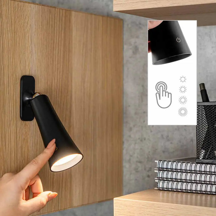 LED НАСТОЛНА ЛАМПА 3W 4000K МАГНИТНА ЧЕРНА OMNIA FLEXY