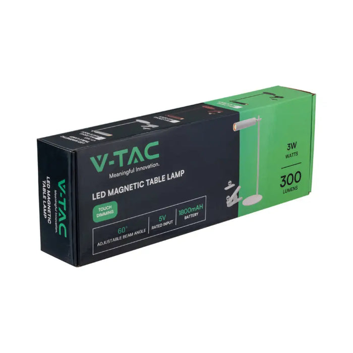 LED НАСТОЛНА ЛАМПА 4000K МАГНИТНА БЯЛА V-TAC