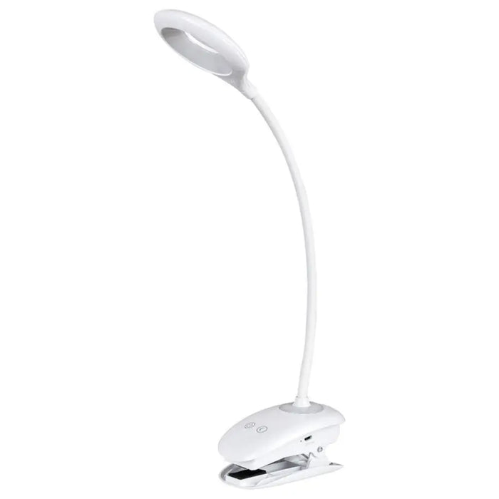 LED НАСТОЛНА ЛАМПА 4W 400K С ЩИПКА БЯЛ RABALUX HARRIS