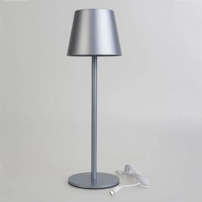 LED НАСТОЛНА ЛАМПА NOTO IP44 СРЕБЪРНА
