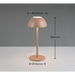 LED НАСТОЛНА ЛАМПА RICARDО 1.7W КАФЕ