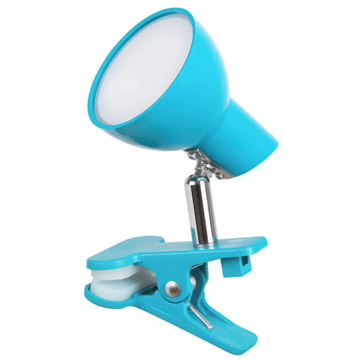 LED НАСТОЛНА ЛАМПА С ЩИПКА 5W 360LM 3K СИНЯ RABALUX NOAH