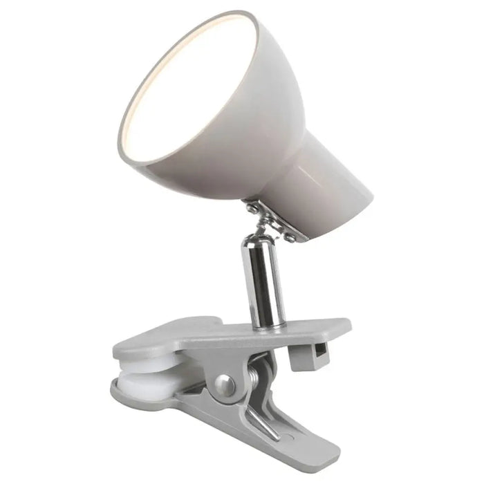 LED НАСТОЛНА ЛАМПА С ЩИПКА 5W 360LM 3K СИВА RABALUX NOAH