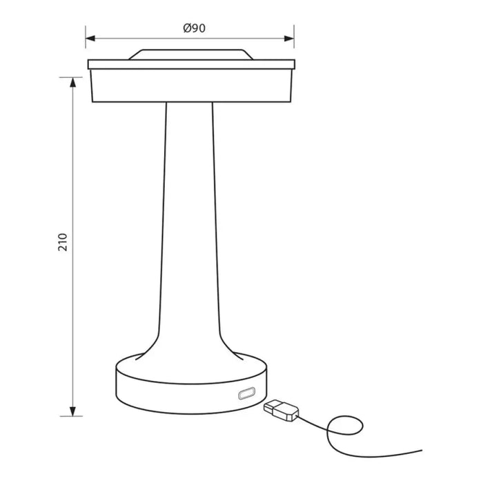 LED НАСТОЛНА ЛАМПА 2W 3000-6400K 100LM РОЗОВА VIVALUX JULIE