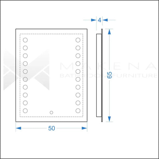 LED ОГЛЕДАЛО СИНДИ 50Х65