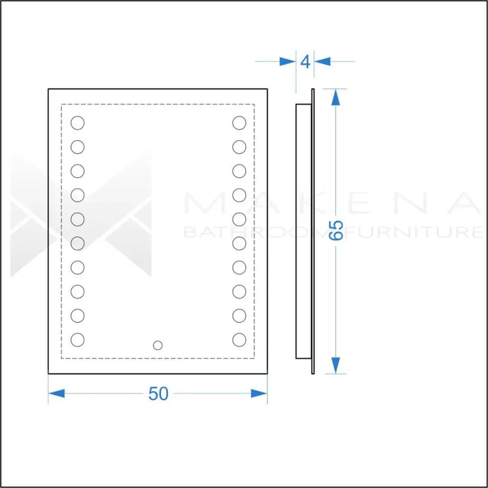 LED ОГЛЕДАЛО СИНДИ 50Х65