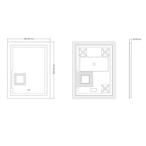 LED ОГЛЕДАЛО СОФИЯ INTER CERAMIC 1899