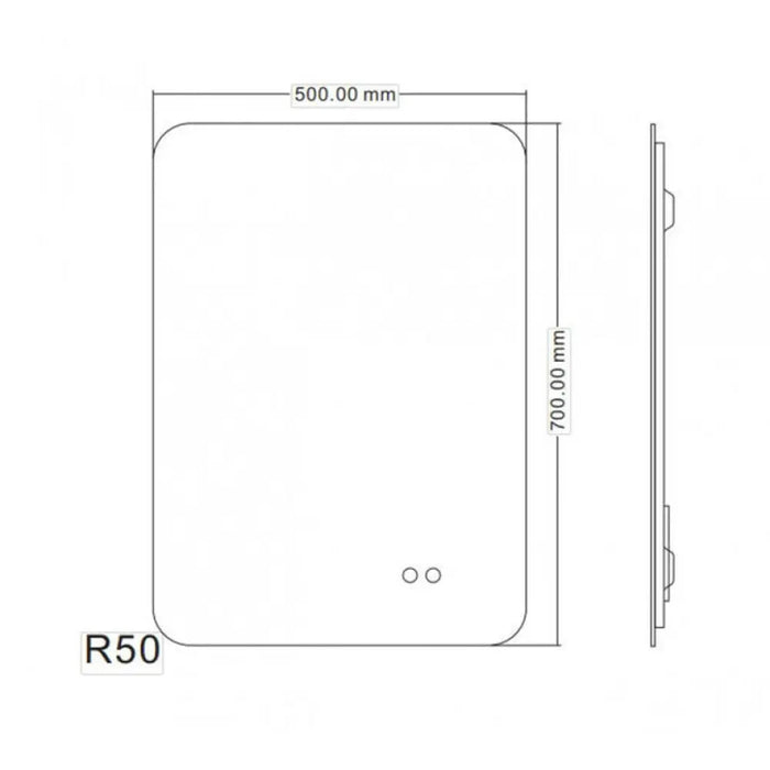 LED ОГЛЕДАЛО ЗА БАНЯ FABIA INTER CERAMIC 1945-50