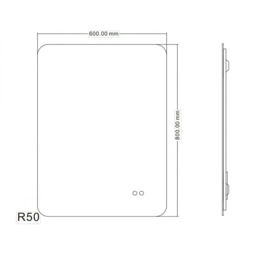 LED ОГЛЕДАЛО ЗА БАНЯ FICO INTER CERAMIC 1945-60