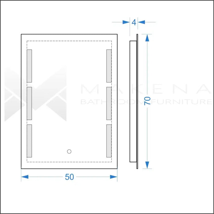 LED ОГЛЕДАЛО ИРИС 50Х70