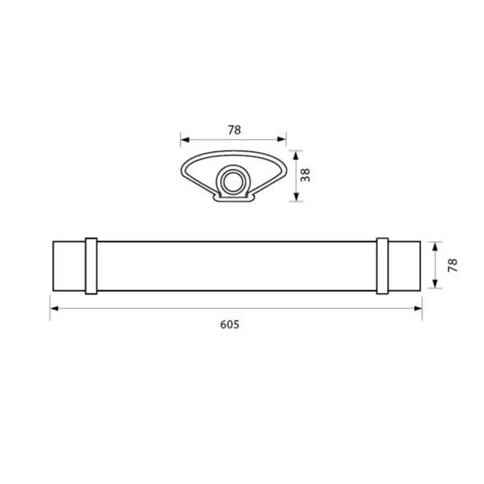 LED ОСВ.ТЯЛО KENT 18W 1530LM IP65 60СМ