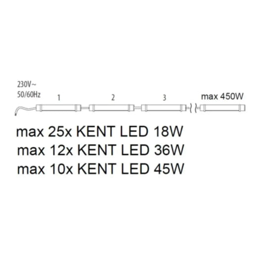 LED ОСВ.ТЯЛО KENT 36W 3060LM IP65 120СМ
