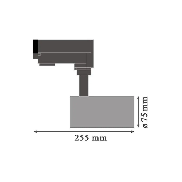 LED ОСВЕТИТЕЛНО ТЯЛО TRACK SP D75 25W/3000K 90RA NFL