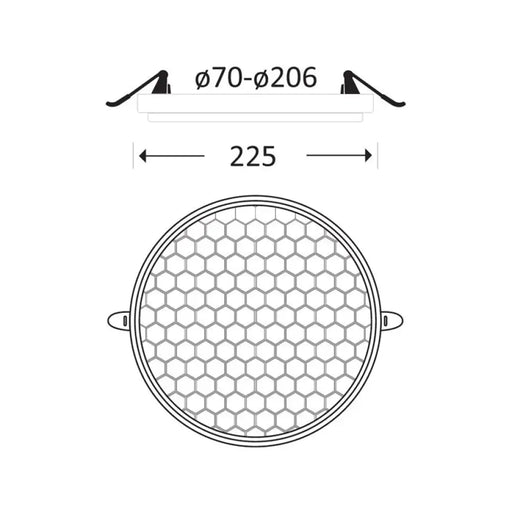 LED ПАНЕЛ 36W РЕГУЛИРУЕМ КРЪГ OMNIA HIVE