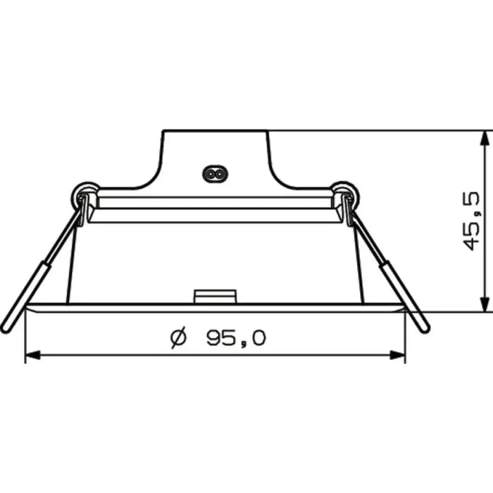 LED ПАНЕЛ КРЪГ 5.5W 550LM 6500K 9.5CM PHILIPS