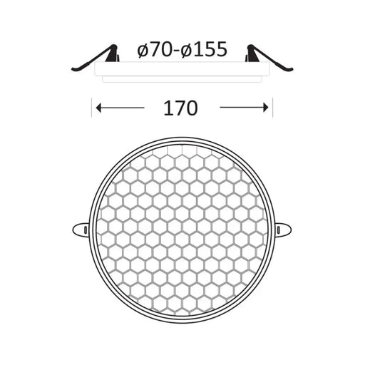 LED ПАНЕЛ 24W РЕГУЛИРУЕМ КРЪГ OMNIA HIVE