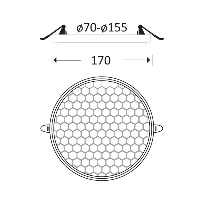 LED ПАНЕЛ 24W РЕГУЛИРУЕМ КРЪГ OMNIA HIVE