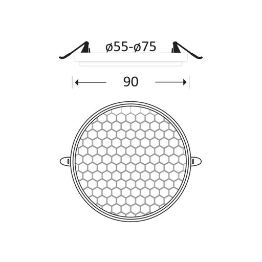 LED ПАНЕЛ 9W РЕГУЛИРУЕМ КРЪГ OMNIA HIVE