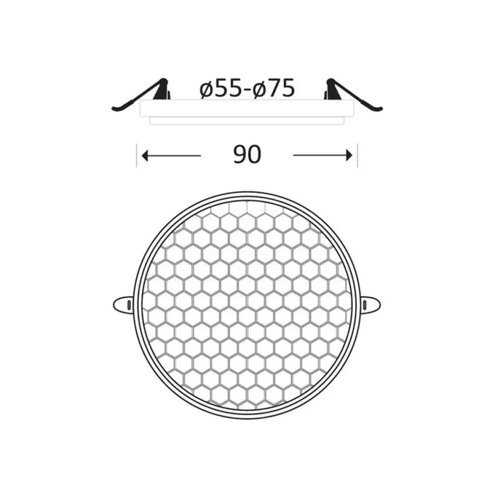 LED ПАНЕЛ 9W РЕГУЛИРУЕМ КРЪГ OMNIA HIVE
