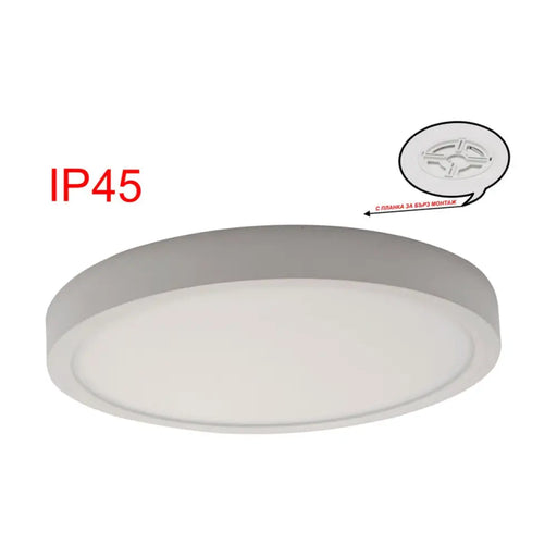 LED ПАНЕЛ 18W 3000-6500K IP45 С КЛЮЧ БЯЛ D-IL