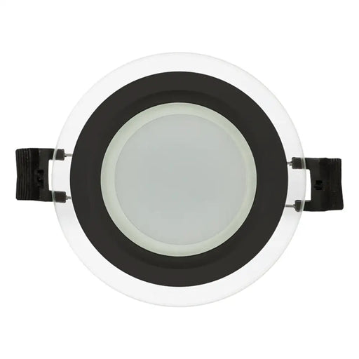 LED ПАНЕЛ 6W 4200K IP44 ЧЕРЕН СТЪКЛО ULTRALUX
