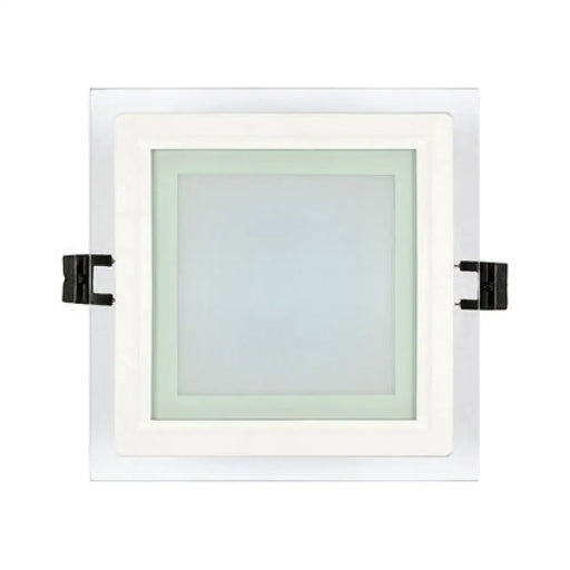 LED ПАНЕЛ КВАДРАТ СТЪКЛО 6W 4200K IP44 97MM ULTRALUX