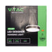 LED ПЕНДЕЛ 12W 4000K 1280LM ЧЕРЕН V-TAC