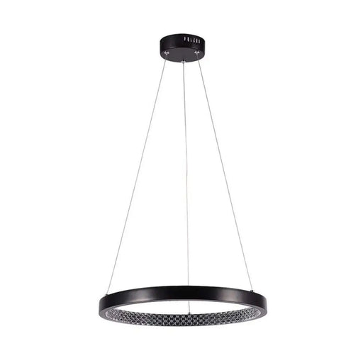 LED ПЕНДЕЛ 19W 4000K 40CM КРИСТАЛ ЧЕРЕН V-TAC