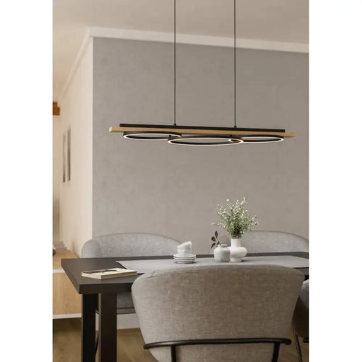 LED ПЕНДЕЛ 2X12W 3000K ЧЕРЕН EGLO BOYAL