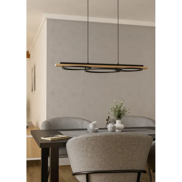 LED ПЕНДЕЛ 2X12W 3000K ЧЕРЕН EGLO BOYAL