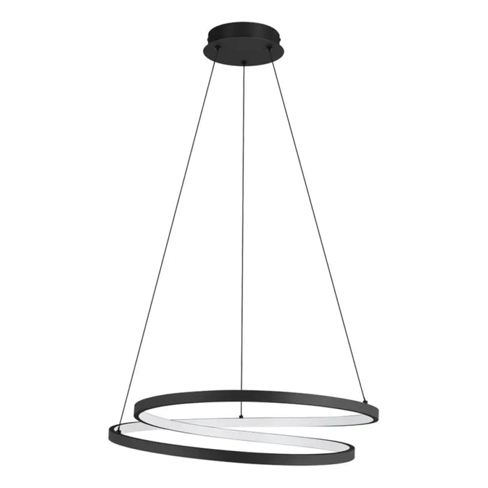 LED ПЕНДЕЛ 37W 3000K 4800LM ЧЕРЕН EGLO RUOTALE