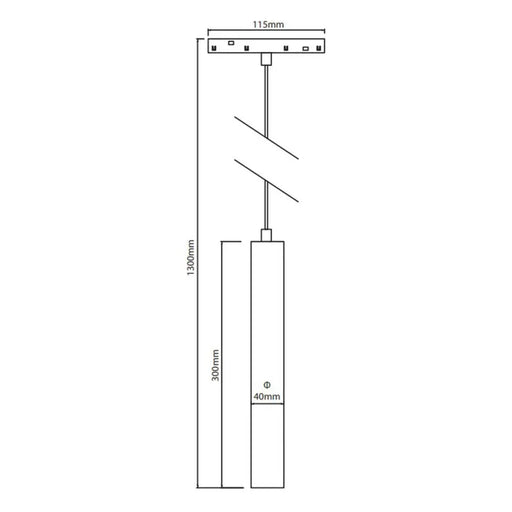 LED ПЕНДЕЛ 12W 4000K ЗА МАГНИТНО-РЕЛСОВ МОНТАЖ VITO