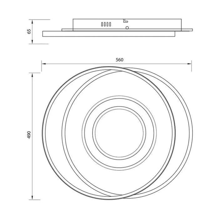 LED ПЛАФОН 88W 3000-6000K 5819LM БЯЛ ДУ VIVALUX TILDA