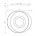 LED ПЛАФОН 88W 3000-6000K 5819LM БЯЛ ДУ VIVALUX TILDA