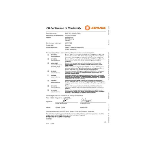 LED ПЛАФОН SMART + PLANON FRAMELESS ROUND WIFI TW 450mm