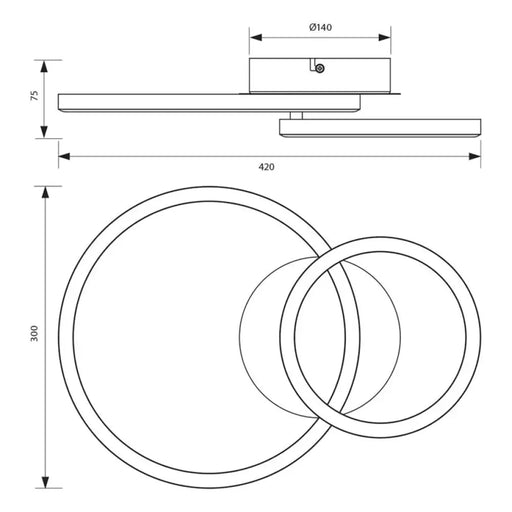 LED ПЛАФОН 18W 4000K 1200LM АЛУМИНИЙ VIVALUX ZION