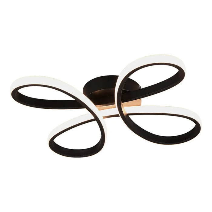 LED ПЛАФОН 22W 2600LM 3000K ЧЕРЕН TRIO FLY