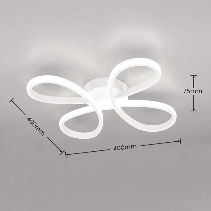 LED ПЛАФОН 22W 2600LM 4000K БЯЛ TRIO FLY