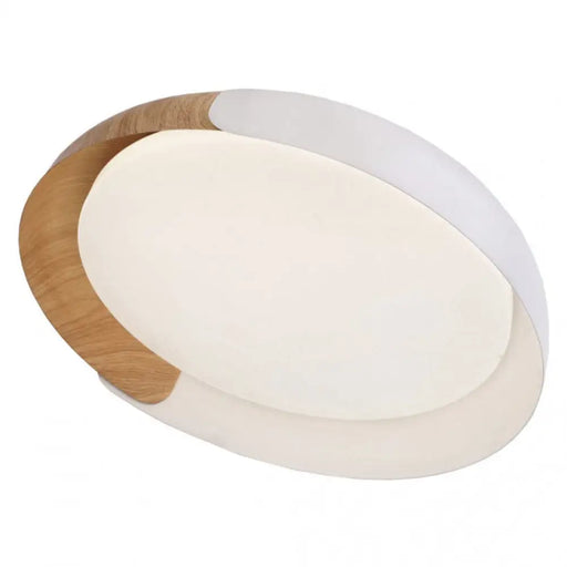 LED ПЛАФОН 24W 3000-6000K 46CM БЯЛ/ДЪРВО LIGHTEX CABANA